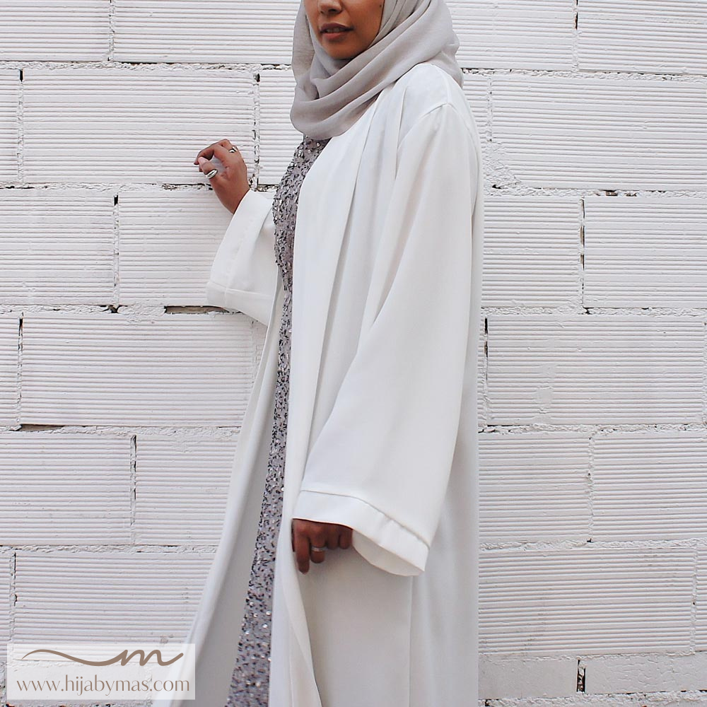 Abaya kimono blanca