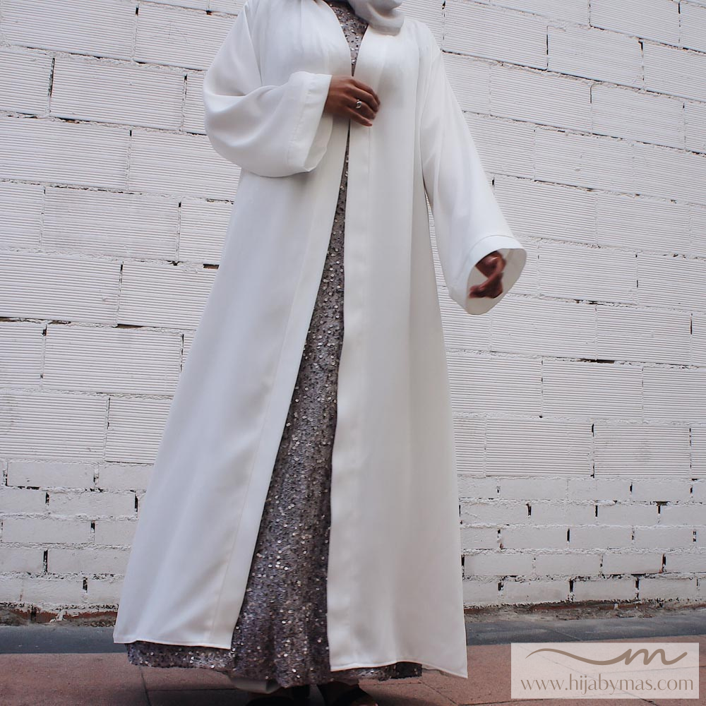 Abaya kimono blanca