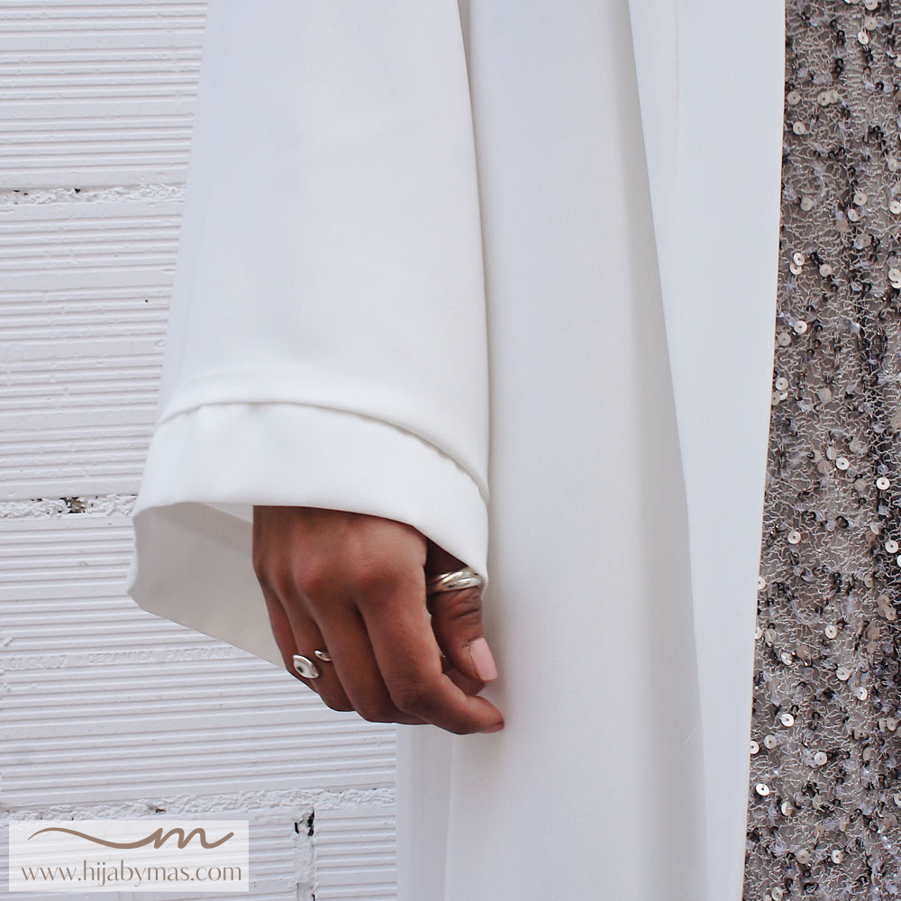 Abaya kimono blanca