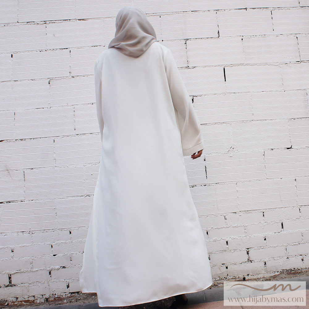 Abaya kimono blanca